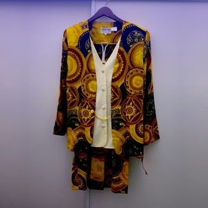 Andrea Gayle Coat and Skirt- New w/ tags